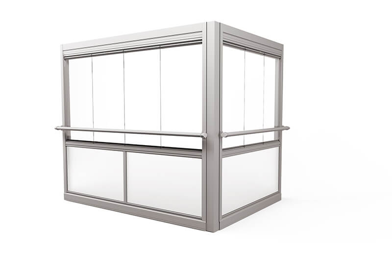 <span>Design Air</span> Innglassingssystem med store rammefrie luker.